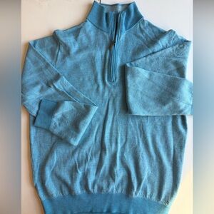 NWOT Bobby Jones Light Blue Zip-Up Sweater